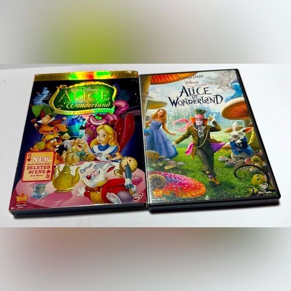 Disney’s Alice in Wonderland 2 Movie DVD Bundle. - Picture 1 of 5